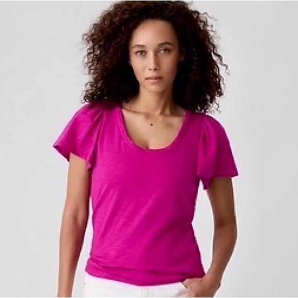 GAP Tops - Gap Foreversoft Flutter Sleeve Tees (2), size M